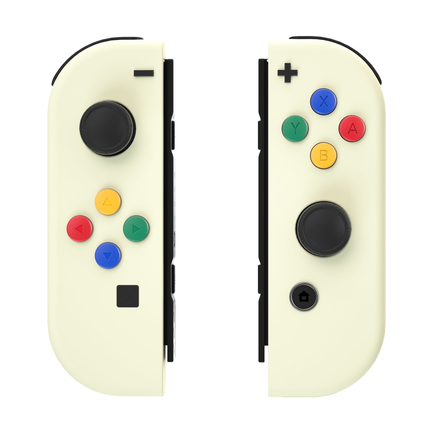 eXtremeRate Replacement Full Set Shell Case with Buttons for Joycon of NS Switch - Light Cream eXtremeRate