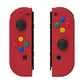 eXtremeRate Replacement Full Set Shell Case with Buttons for Joycon of NS Switch - Passion Red