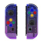 eXtremeRate Replacement Full Set Shell Case with Buttons for Joycon of NS Switch - Gradient Translucent Bluebell