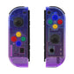 eXtremeRate Replacement Full Set Shell Case with Buttons for Joycon of NS Switch - Gradient Translucent Bluebell eXtremeRate