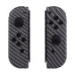 eXtremeRate Replacement Full Set Shell Case with Buttons for Joycon of NS Switch - Black Silver Carbon Fiber