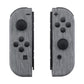 eXtremeRate Replacement Full Set Shell Case with Buttons for Joycon of NS Switch - Brushed Silver Patterned