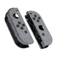 eXtremeRate Replacement Full Set Shell Case with Buttons for Joycon of NS Switch - Brushed Silver Patterned