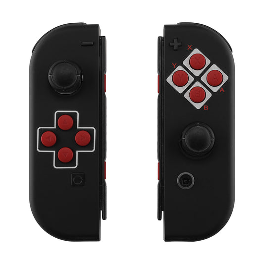 eXtremeRate Replacement Full Set Shell Case with Buttons for Joycon of NS Switch - Classics NES Style eXtremeRate