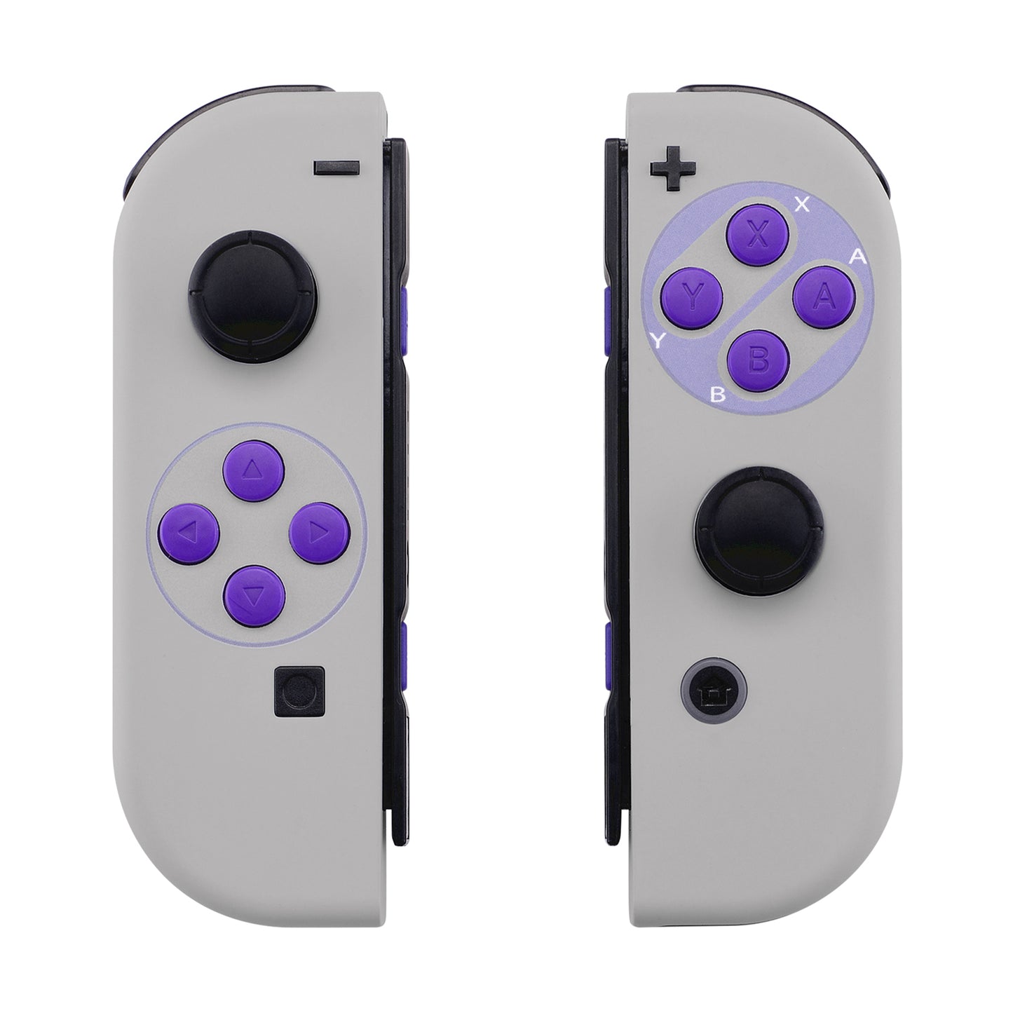 eXtremeRate Replacement Full Set Shell Case with Buttons for Joycon of NS Switch - Classics SNES Style eXtremeRate