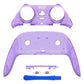 eXtremeRate Replacement Top Bottom Decorative Trim Shell Compatible with PS5 Edge Controller - Clear Atomic Purple