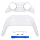 eXtremeRate Replacement Top Bottom Decorative Trim Shell Compatible with PS5 Edge Controller - Clear