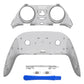 eXtremeRate Replacement Top Bottom Decorative Trim Shell Compatible with PS5 Edge Controller - Clear Black