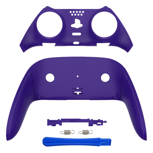 eXtremeRate Replacement Top Bottom Decorative Trim Shell Compatible with PS5 Edge Controller - Purple