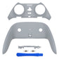 eXtremeRate Replacement Top Bottom Decorative Trim Shell Compatible with PS5 Edge Controller - New Hope Gray