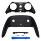 eXtremeRate Replacement Top Bottom Decorative Trim Shell Compatible with PS5 Edge Controller - Black