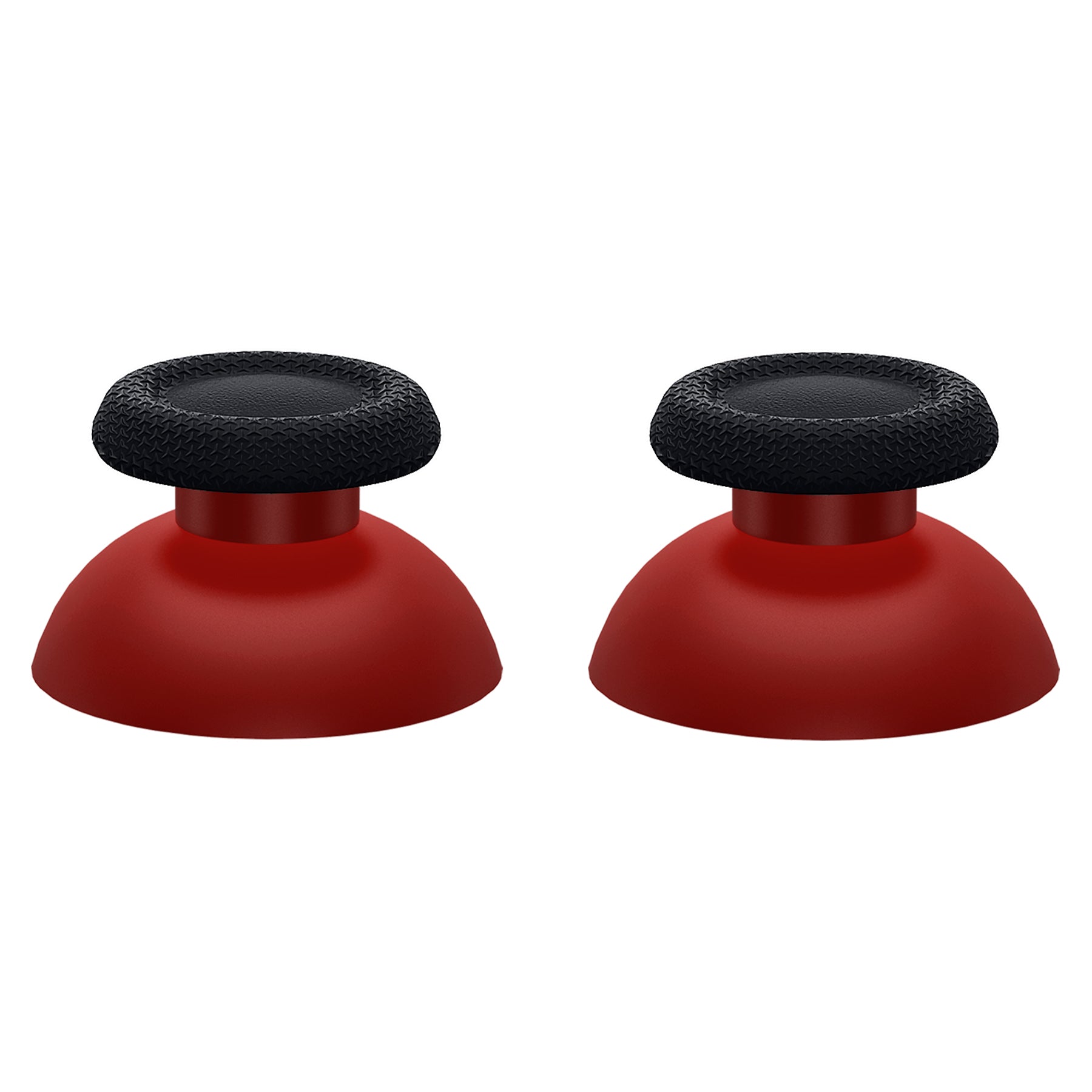 eXtremeRate Carmine Red & Black Replacement Thumbsticks for PS5