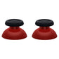 eXtremeRate Retail Carmine Red & Black Dual-Color Replacement Thumbsticks for PS5 Controller, Custom Analog Stick Joystick Compatible with PS5, for PS4 All Model Controller - JPF633