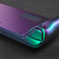 eXtremeRate Retail Chameleon Green Purple Custom Full Set Shell with Buttons for Steam Deck Console