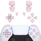 eXtremeRate Retail Replacement D-pad R1 L1 R2 L2 Triggers Share Options Face Buttons, Cherry Blossoms Pink Full Set Buttons Compatible with ps5 Controller BDM-030 - JPF1012G3