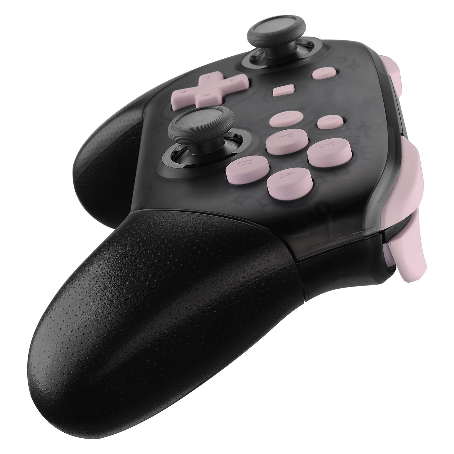 eXtremeRate Retail Cherry Blossoms Pink Repair ABXY D-pad ZR ZL L R Keys for Nintendo Switch Pro Controller, DIY Replacement Full Set Keys with Tools for Nintendo Switch Pro - Controller NOT Included - KRP307