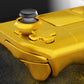 eXtremeRate Retail Chrome Gold Custom Full Set Shell with Buttons for Steam Deck Console