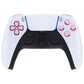 Replacement Full Set Buttons Compatible with PS5 Controller BDM-030 - Chrome Pink eXtremeRate