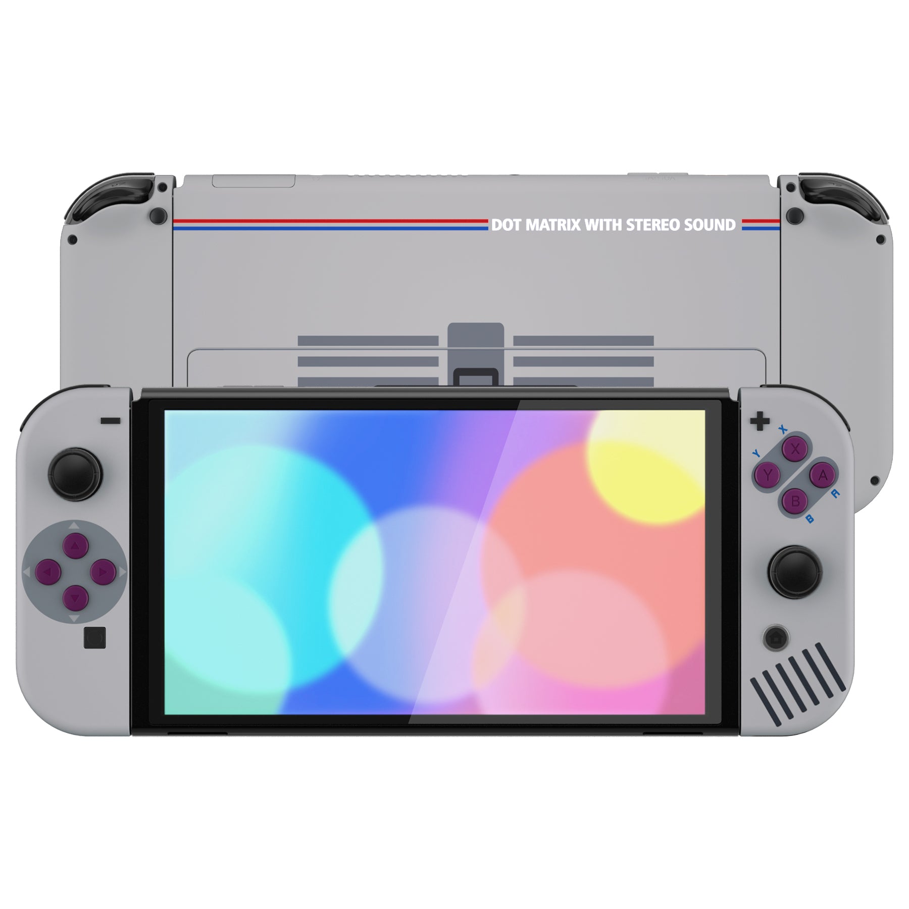 eXtremeRate Retail Replacement Soft Touch Full Set Shell for Nintendo Switch OLED - Classic 1989 GB DMG-01- QNSOY7004