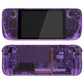 eXtremeRate Retail Clear Atomic Purple Custom Full Set Shell with Buttons for Steam Deck Console