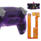 eXtremeRate Retail Clear Atomic Purple Remappable RISE 4.0 Remap Kit for ps5 Controller BDM-030, Upgrade Board & Redesigned Back Shell & 4 Back Buttons for ps5 Controller - Controller NOT Included - YPFM5002G3