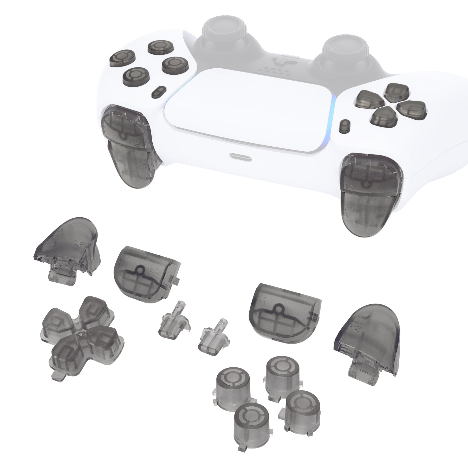 11in1 Full Set Buttons for PS5 Controller BDM-010/020 – eXtremeRate Retail