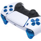 eXtremeRate Replacement Full Set Buttons Compatible with PS5 Controller BDM-030/040 - Clear Blue eXtremeRate