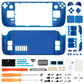 eXtremeRate Retail Clear Blue Custom Full Set Shell with Buttons for Steam Deck Console