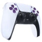 eXtremeRate Replacement Full Set Buttons Compatible with PS5 Controller BDM-030/040 - Clear Atomic Purple eXtremeRate