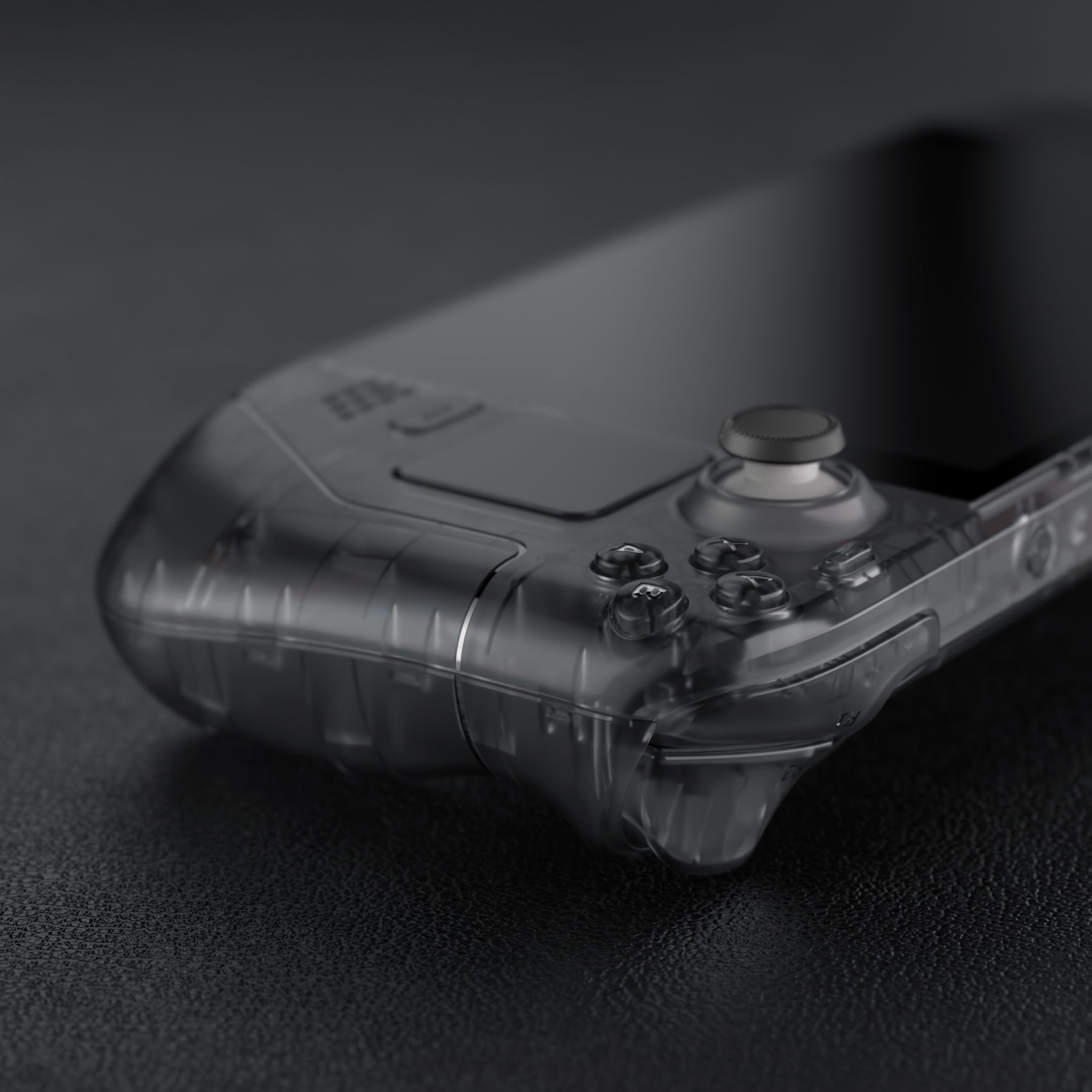eXtremeRate Retail Clear Slate Black Custom Full Set Shell with Buttons for Steam Deck Console