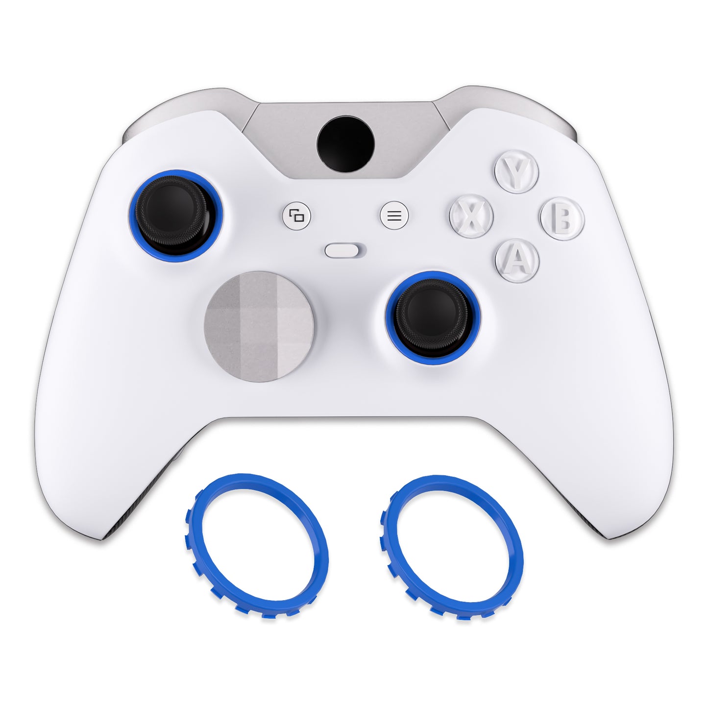 eXtremeRate Custom Accent Rings for eXtremeRate ASR Version Shell, Compatible with Xbox Series X/S Controller & Xbox One Elite (Model 1698) & Elite Series 2 (Model 1797 and Core Model 1797) Controller - Blue eXtremeRate