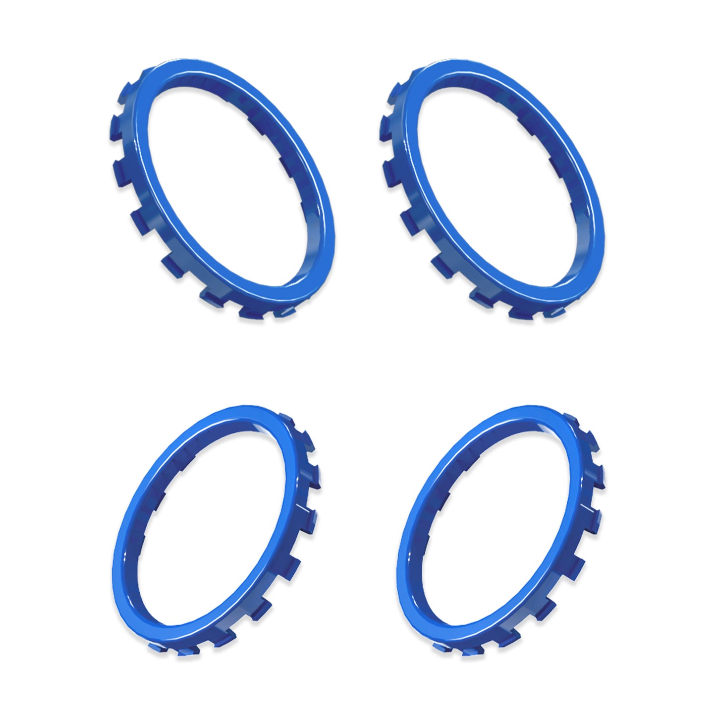 eXtremeRate Custom Accent Rings for eXtremeRate ASR Version Shell, Compatible with Xbox Series X/S Controller & Xbox One Elite (Model 1698) & Elite Series 2 (Model 1797 and Core Model 1797) Controller - Blue eXtremeRate