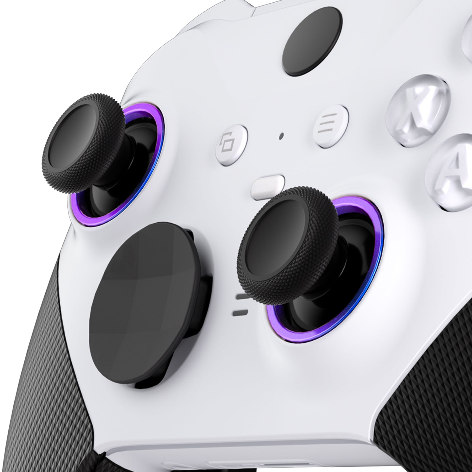 eXtremeRate Custom Accent Rings for eXtremeRate ASR Version Shell, Compatible with Xbox Series X/S Controller & Xbox One Elite (Model 1698) & Elite Series 2 (Model 1797 and Core Model 1797) Controller - Chameleon Purple Blue eXtremeRate