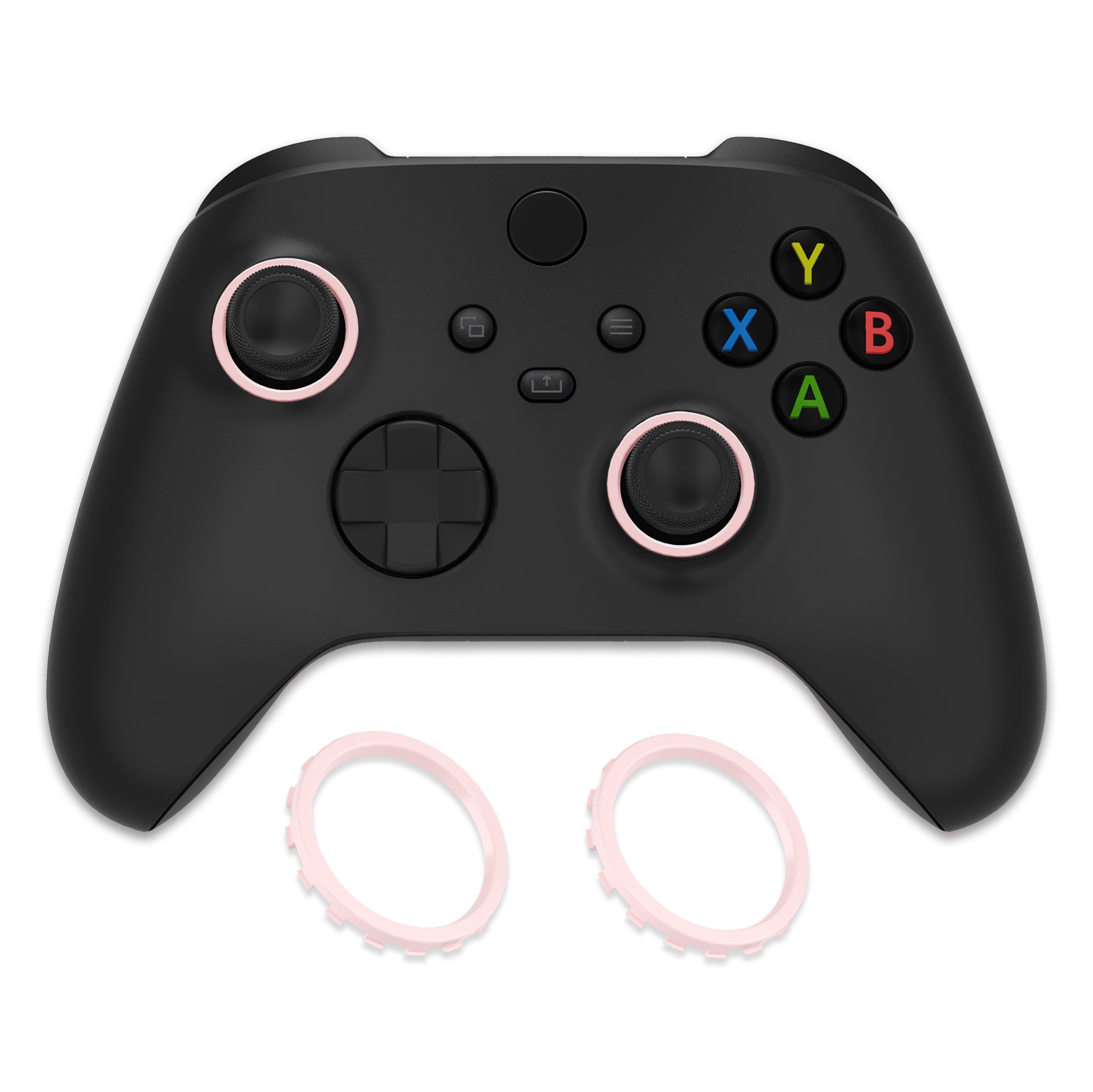 eXtremeRate Custom Accent Rings for eXtremeRate ASR Version Shell, Compatible with Xbox Series X/S Controller & Xbox One Elite (Model 1698) & Elite Series 2 (Model 1797 and Core Model 1797) Controller - Cherry Blossoms Pink eXtremeRate