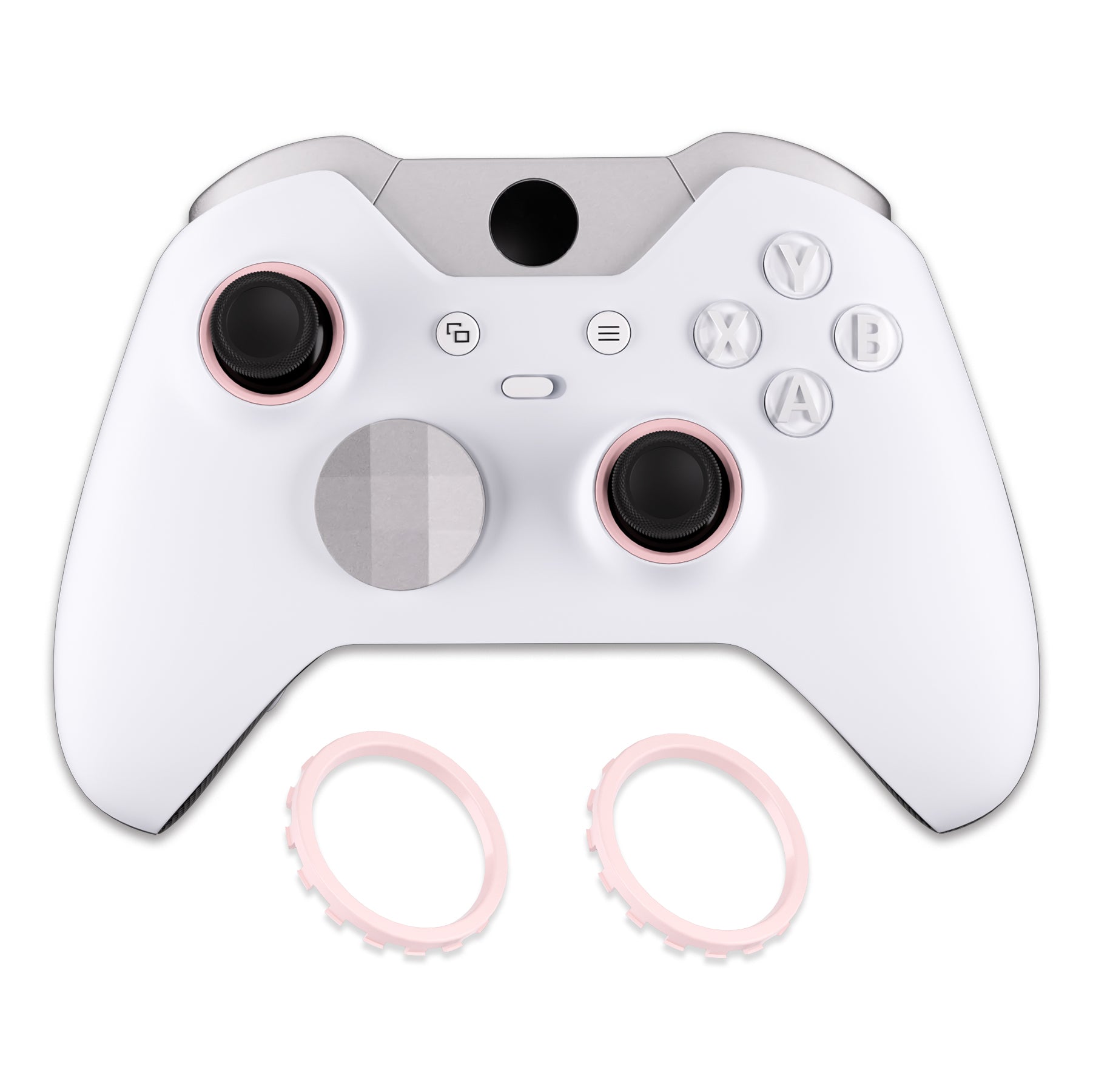 eXtremeRate Custom Accent Rings for eXtremeRate ASR Version Shell, Compatible with Xbox Series X/S Controller & Xbox One Elite (Model 1698) & Elite Series 2 (Model 1797 and Core Model 1797) Controller - Cherry Blossoms Pink eXtremeRate