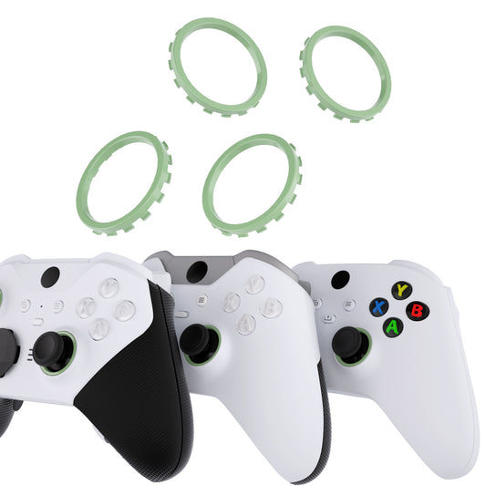 eXtremeRate Custom Accent Rings for eXtremeRate ASR Version Shell, Compatible with Xbox Series X/S Controller & Xbox One Elite (Model 1698) & Elite Series 2 (Model 1797 and Core Model 1797) Controller - Matcha Green eXtremeRate