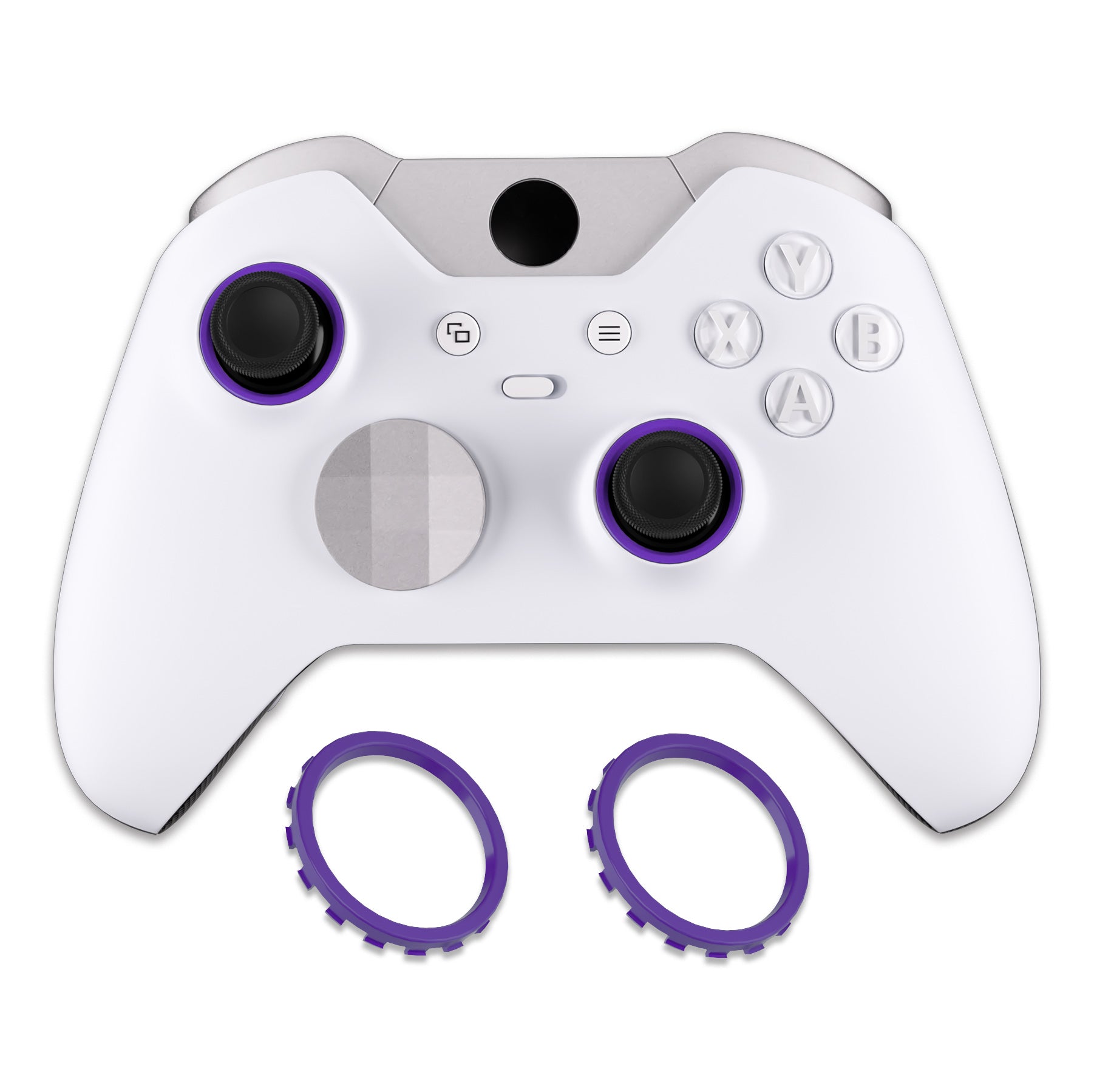 eXtremeRate Custom Accent Rings for eXtremeRate ASR Version Shell, Compatible with Xbox Series X/S Controller & Xbox One Elite (Model 1698) & Elite Series 2 (Model 1797 and Core Model 1797) Controller - Purple eXtremeRate