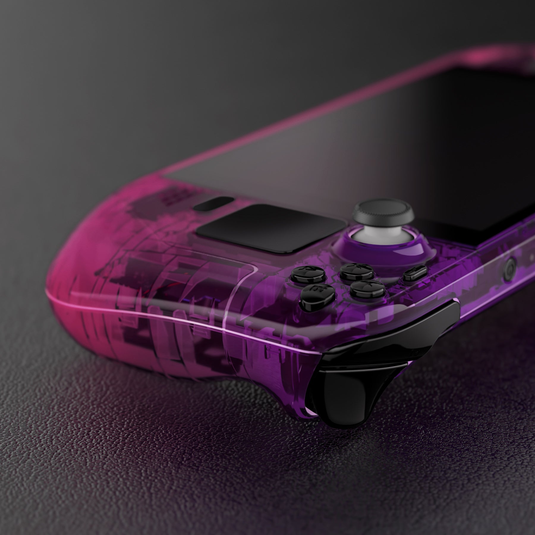 eXtremeRate Gradient Translucent Purple Rose Red Faceplate Back Plate Shell  for Steam Deck, Handheld Console Replacement Housing Case, Custom Full Set  ...