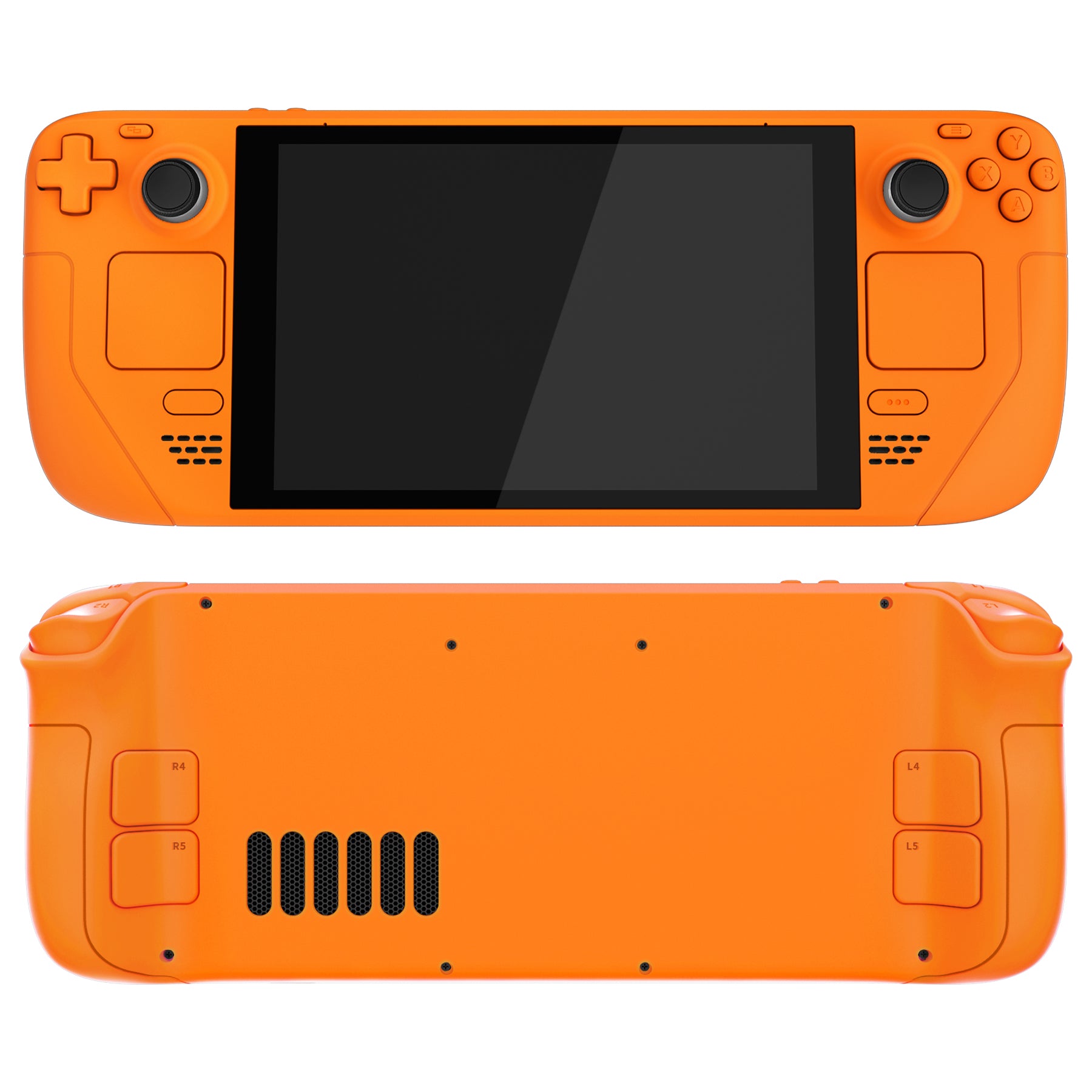eXtremeRate Orange Custom Faceplate Back Plate Shell for Steam Deck ...