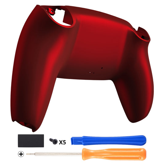 eXtremeRate Replacement Back Housing Bottom Shell Compatible with PS5 Controller - Scarlet Red eXtremeRate