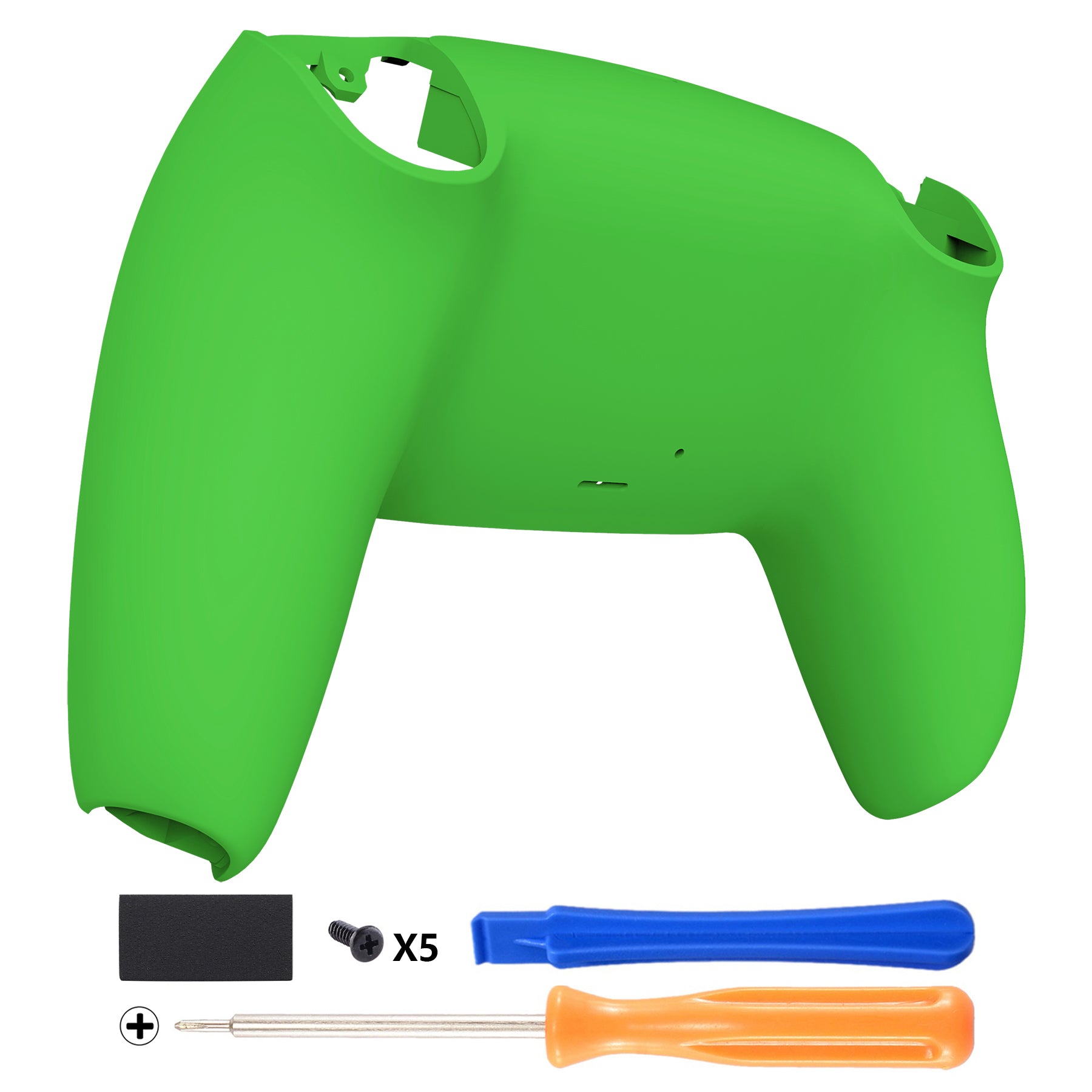 eXtremeRate Replacement Back Housing Bottom Shell Compatible with PS5 Controller - Green eXtremeRate