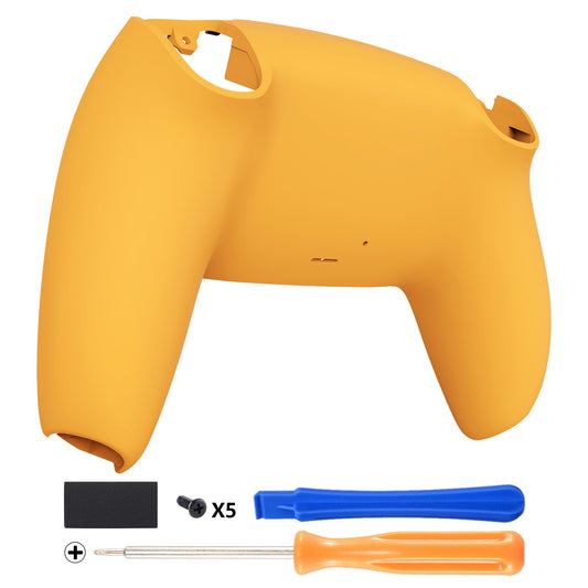 eXtremeRate Replacement Back Housing Bottom Shell Compatible with PS5 Controller - Caution Yellow eXtremeRate