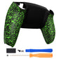 eXtremeRate Replacement Back Housing Bottom Shell Compatible with PS5 Controller - Textured Green eXtremeRate