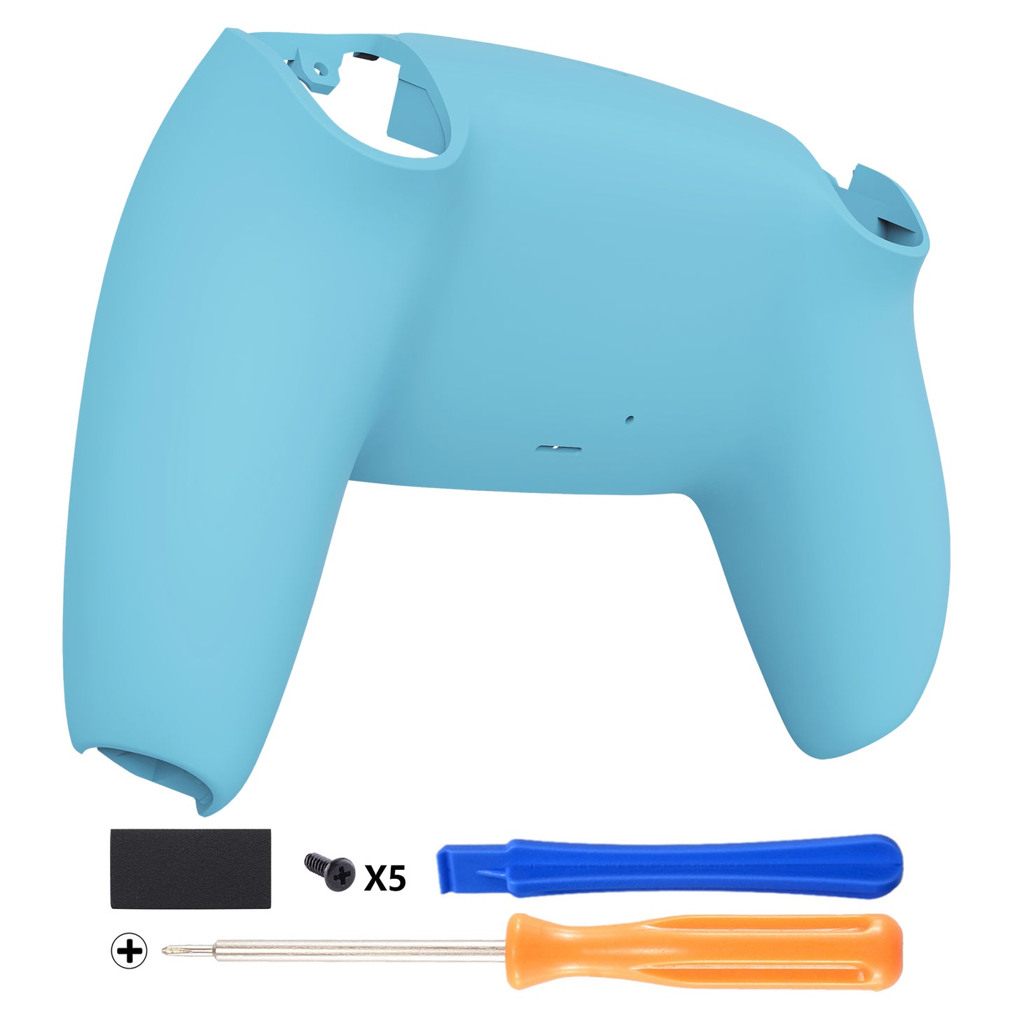 eXtremeRate Replacement Back Housing Bottom Shell Compatible with PS5 Controller - Heaven Blue eXtremeRate