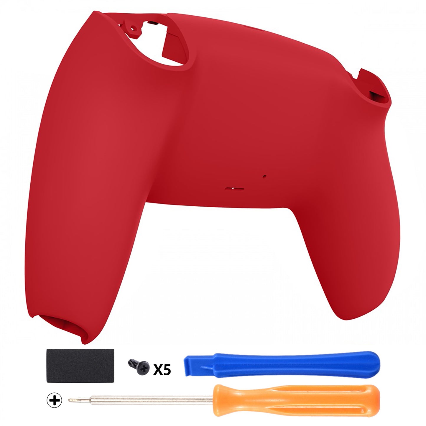 eXtremeRate Replacement Back Housing Bottom Shell Compatible with PS5 Controller - Passion Red eXtremeRate