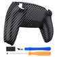 eXtremeRate Replacement Back Housing Bottom Shell Compatible with PS5 Controller - Graphite Carbon Fiber eXtremeRate