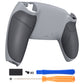eXtremeRate Performance Grip Replacement Back Housing Bottom Shell Compatible with PS5 Controller - Rubberized New Hope Gray & Classic Gray eXtremeRate