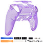 eXtremeRate Replacement Back Housing Bottom Shell Compatible with PS5 Edge Controller - Clear Atomic Purple