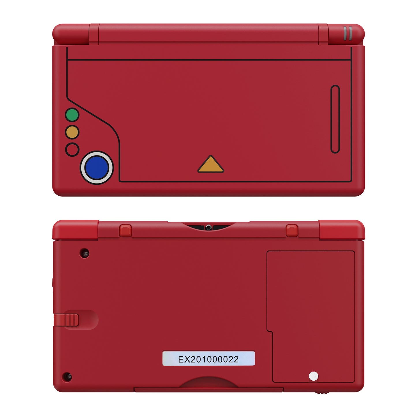 eXtremeRate Replacement Full Housing Shell & Buttons with Screen Lens for Nintendo DS Lite NDSL - Monster Index Console Style