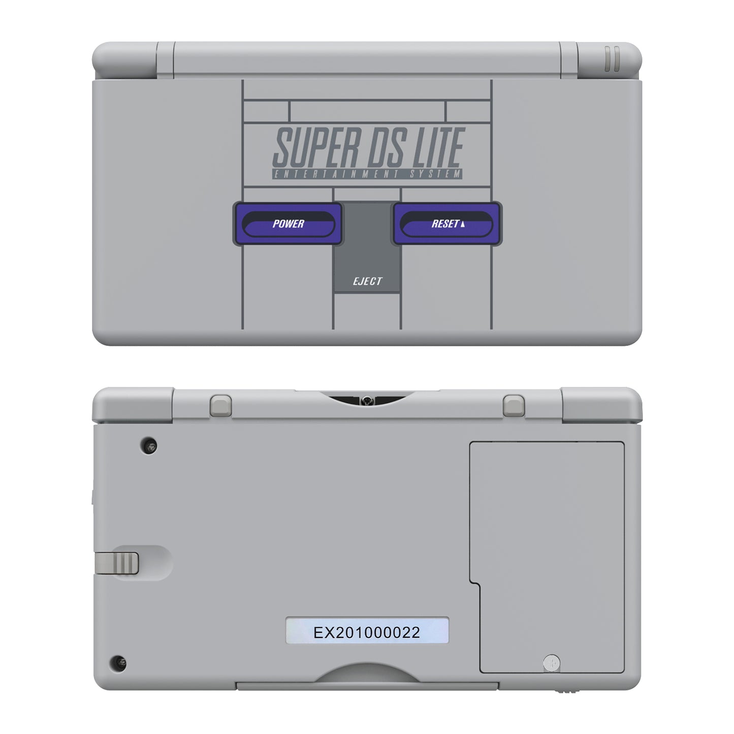 eXtremeRate Replacement Full Housing Shell & Buttons with Screen Lens for Nintendo DS Lite NDSL - Classic SNES Style